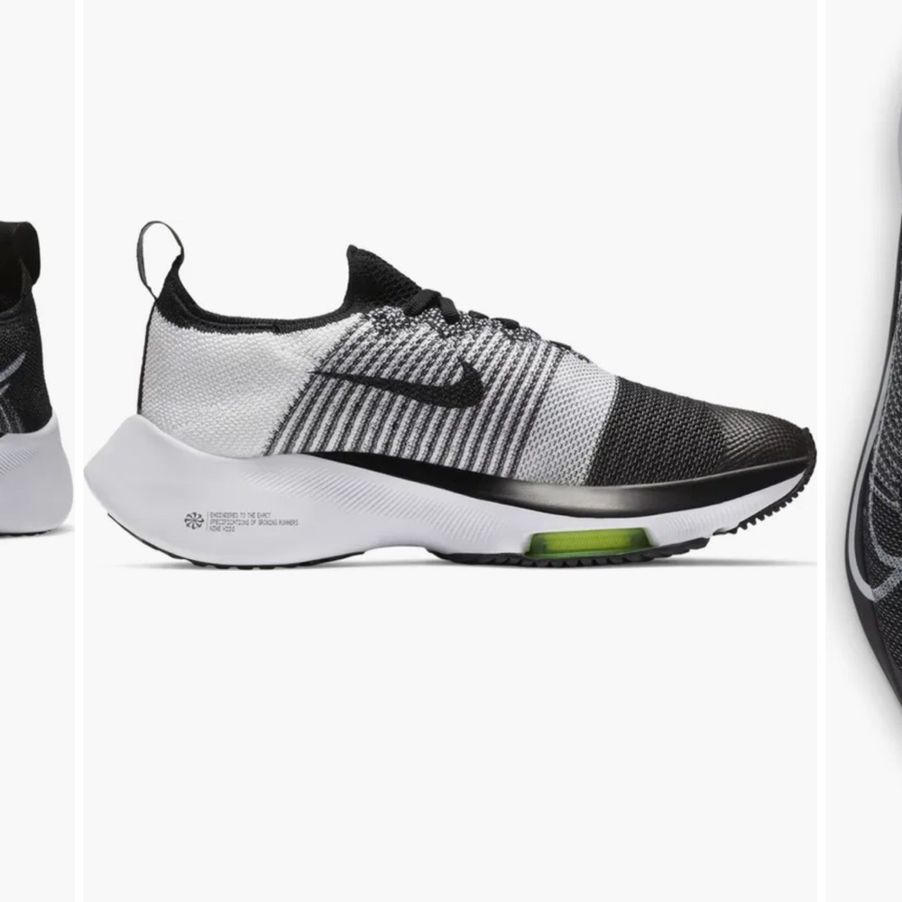Nike Men's Black and White Athletic Shoes